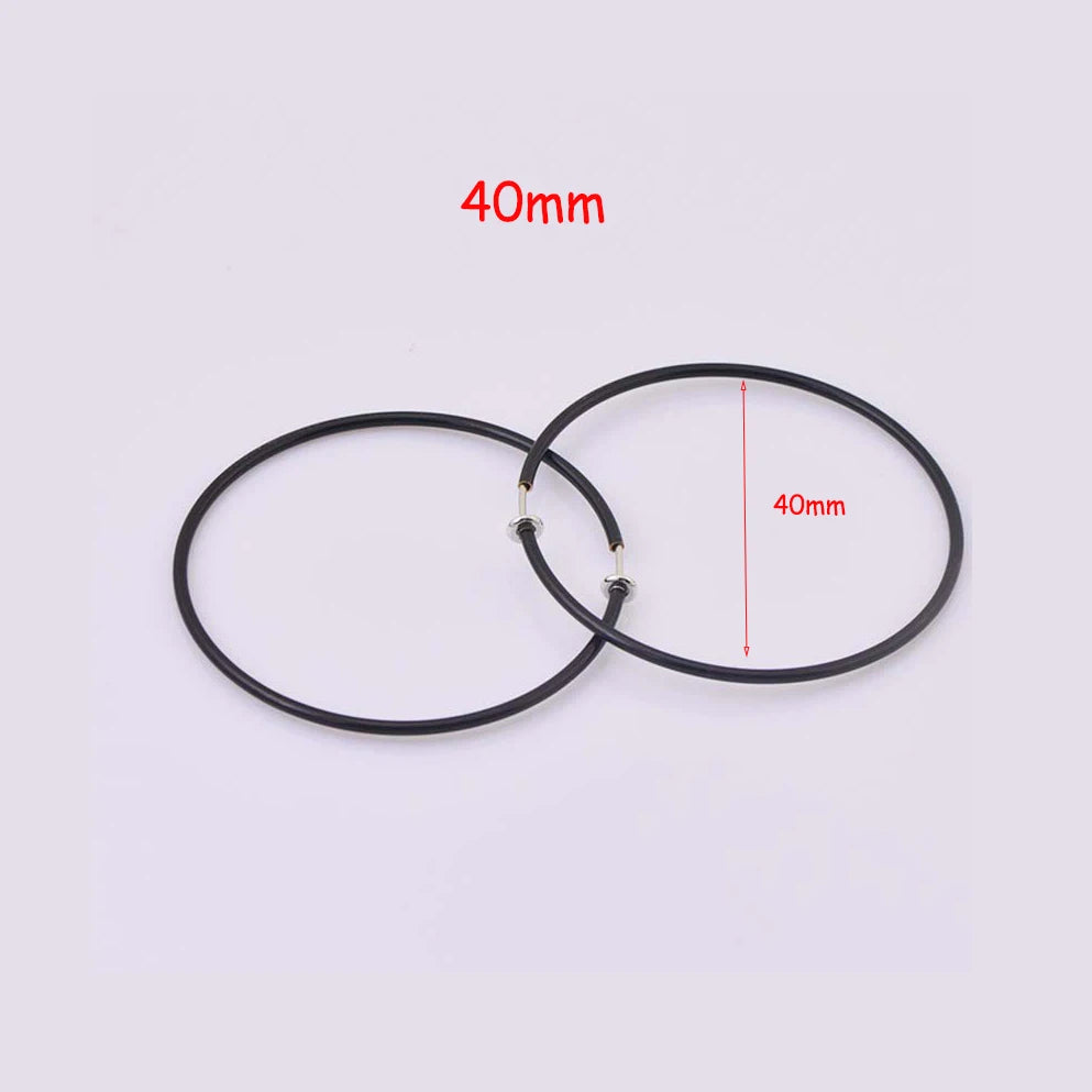 Clip On Hoop Earrings | Non-Pierced Circle Earrings 2/4/6cm Women