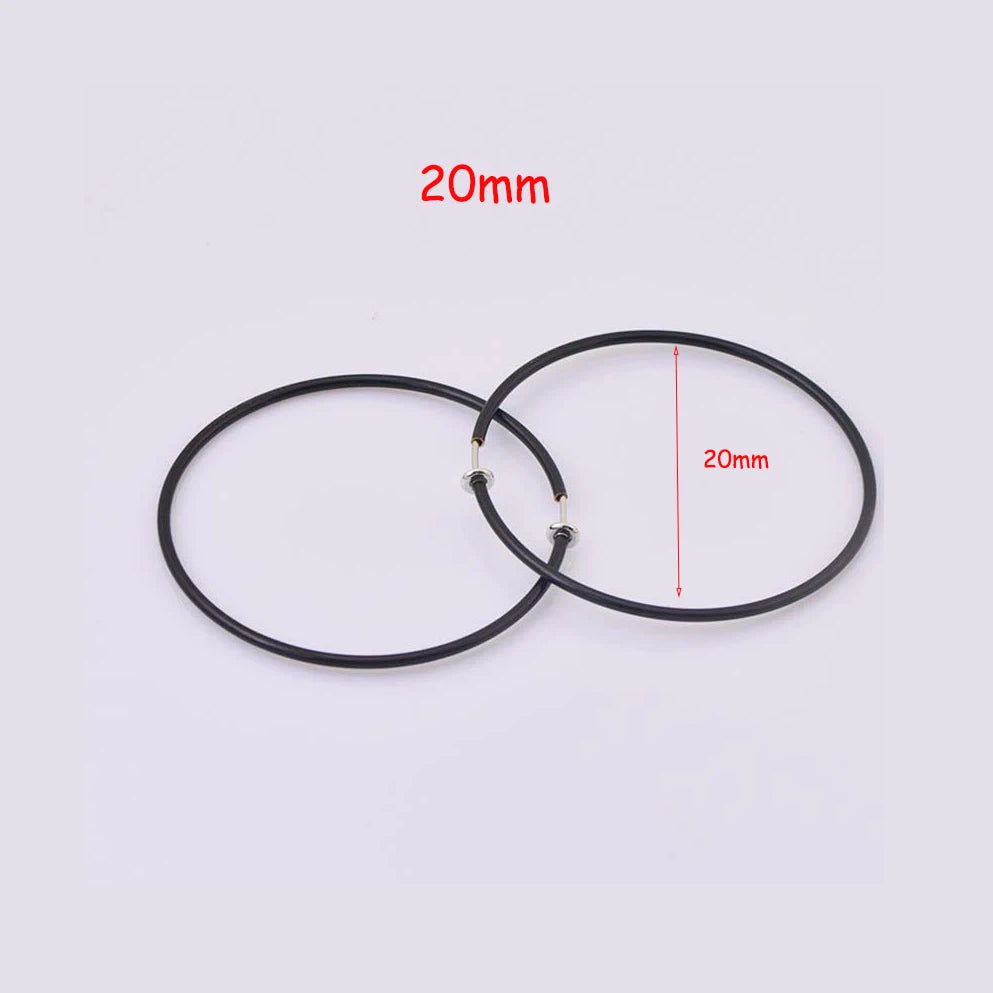 Clip On Hoop Earrings | Non-Pierced Circle Earrings 2/4/6cm Women